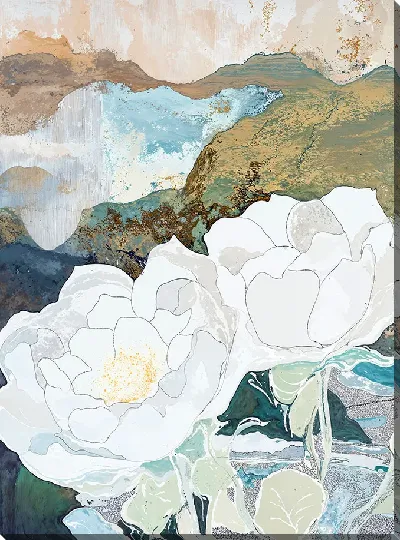 Картина маслом Белые розы №28