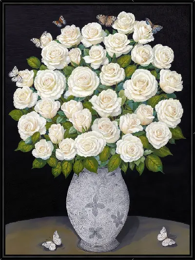 Картина Белые розы №30