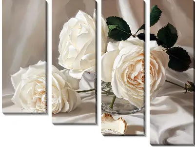 Белые розы №33