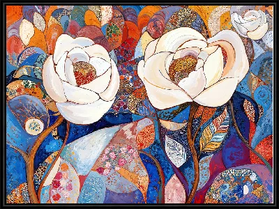 Картина Белые розы №36