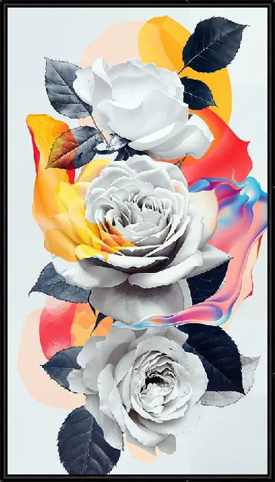 Картина Белые розы №37