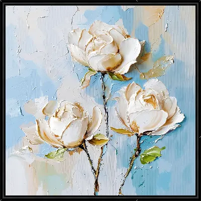 Картина Белые розы №38