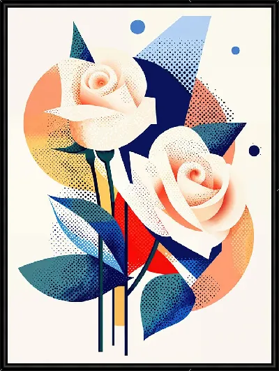 Картина Белые розы №40