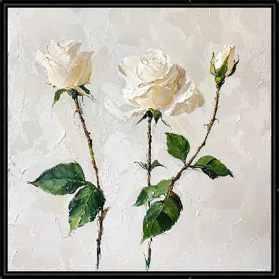 Картина Белые розы №42