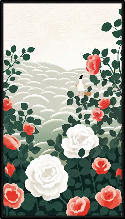 Картина Белые розы №72