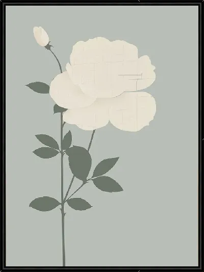Картина Белые розы №78