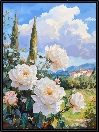 Картина Белые розы №79