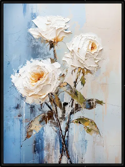 Картина Белые розы №83