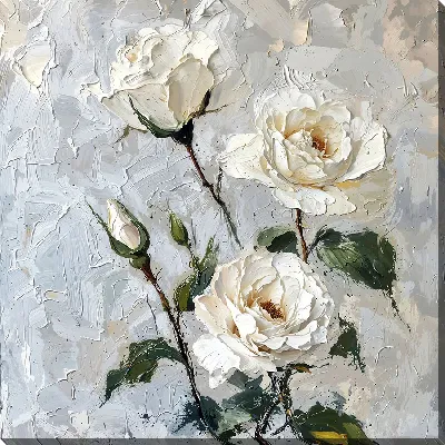 Белые розы №84
