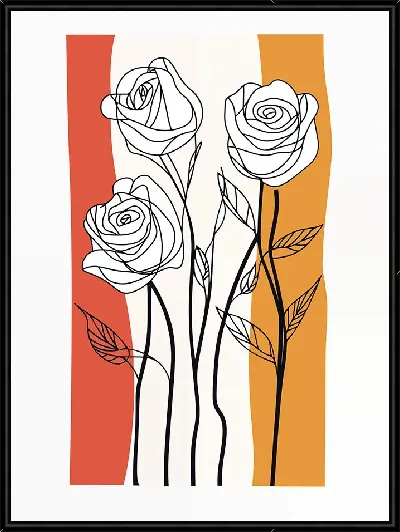 Картина Белые розы №85