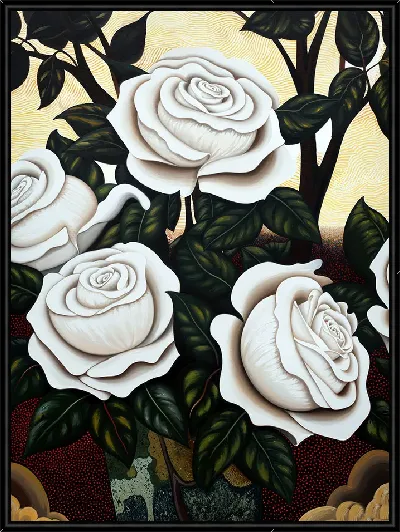 Картина Белые розы №89