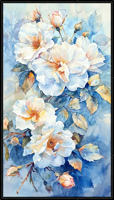 Картина Белые розы №94