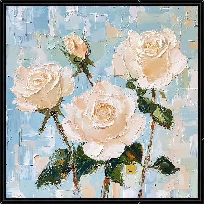 Картина Белые розы №99