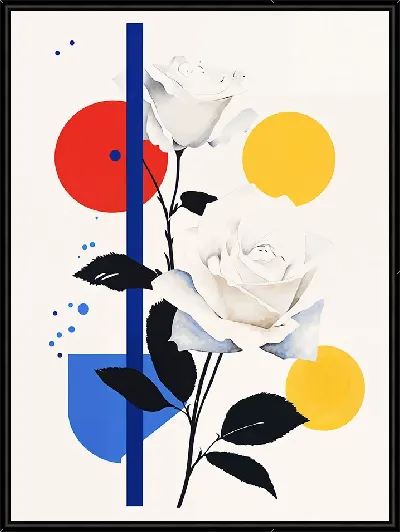 Картина Белые розы №104