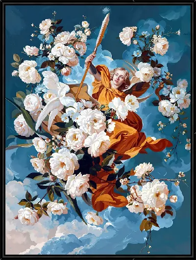 Картина Белые розы №106