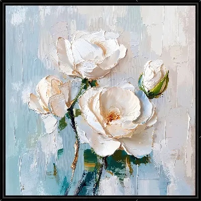 Картина Белые розы №109