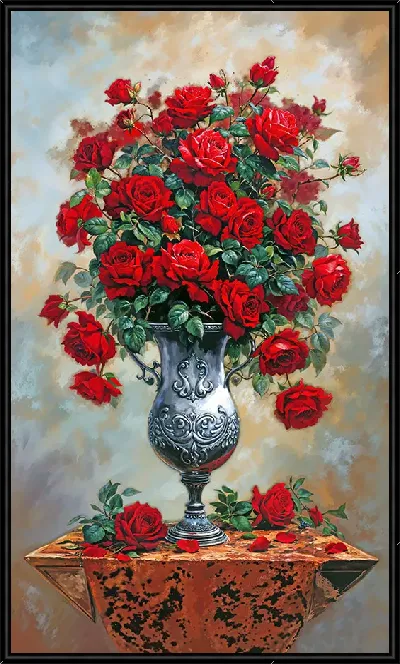 Картина Красные розы №10