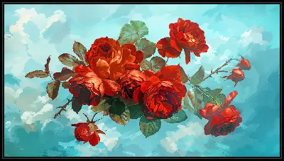 Красные розы №14
