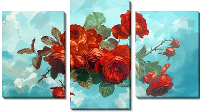 Красные розы №14