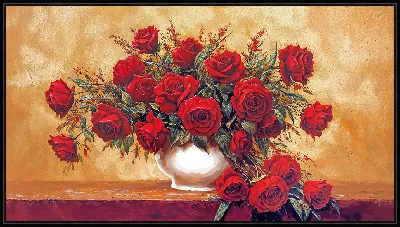 Красные розы №17