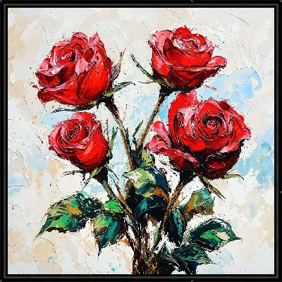Красные розы №19