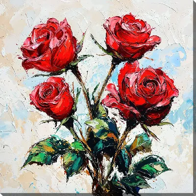 Красные розы №19