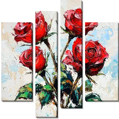 Красные розы №19