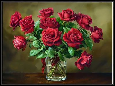 Красные розы №24