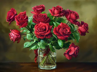 Красные розы №24