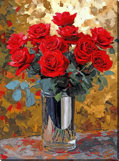 Постер Красные розы №28