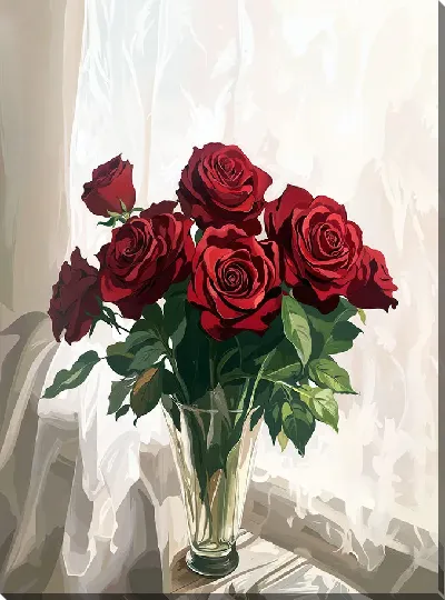 Постер Красные розы №29