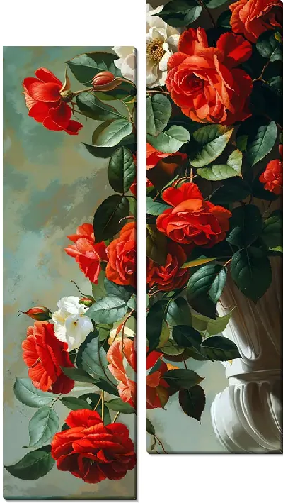 Модульная картина Красные розы №37