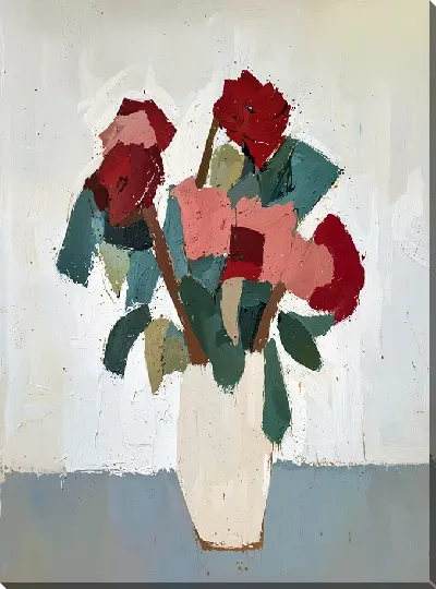 Картина маслом Красные розы №38