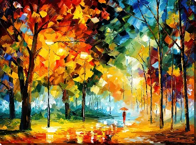 Картина Парк в стиле импрессионизма №2