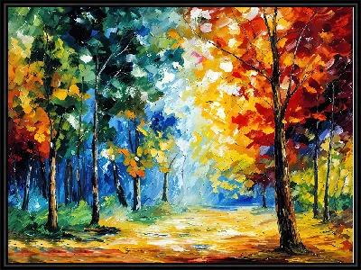Парк в стиле импрессионизма №4