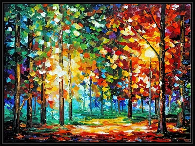 Парк в стиле импрессионизма №5