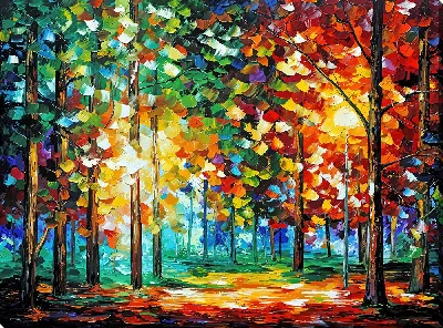 Парк в стиле импрессионизма №5