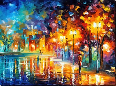 Картина Парк в стиле импрессионизма №6