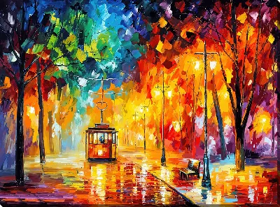 Трамвай в стиле импрессионизма №3