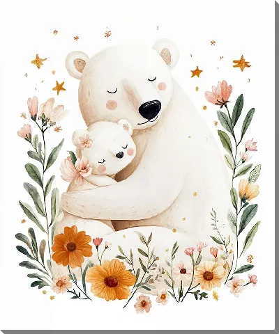 Картина маслом Веселые животные №4