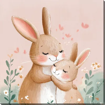 Картина маслом Веселые животные №5