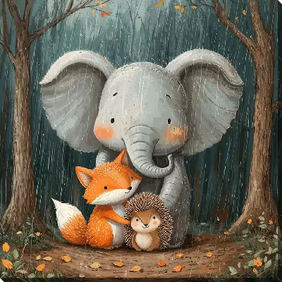 Постер Веселые животные №6