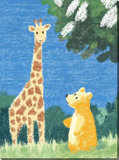 Картина маслом Веселые животные №8