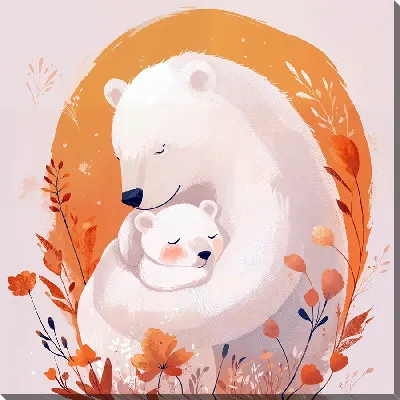 Картина маслом Веселые животные №11