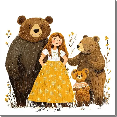 Картина маслом Веселые животные №14