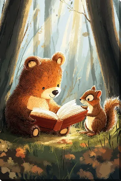 Картина маслом Веселые животные №18