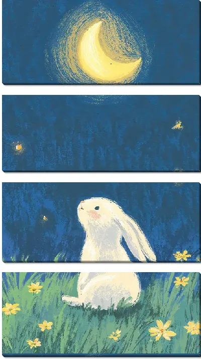 Модульная картина Веселые животные №21