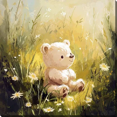 Картина маслом Веселые животные №22