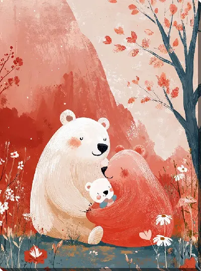 Картина маслом Веселые животные №27