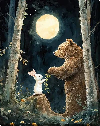 Картина маслом Веселые животные №29